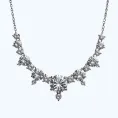 Колье Orféa звезды из серебра с фианитами