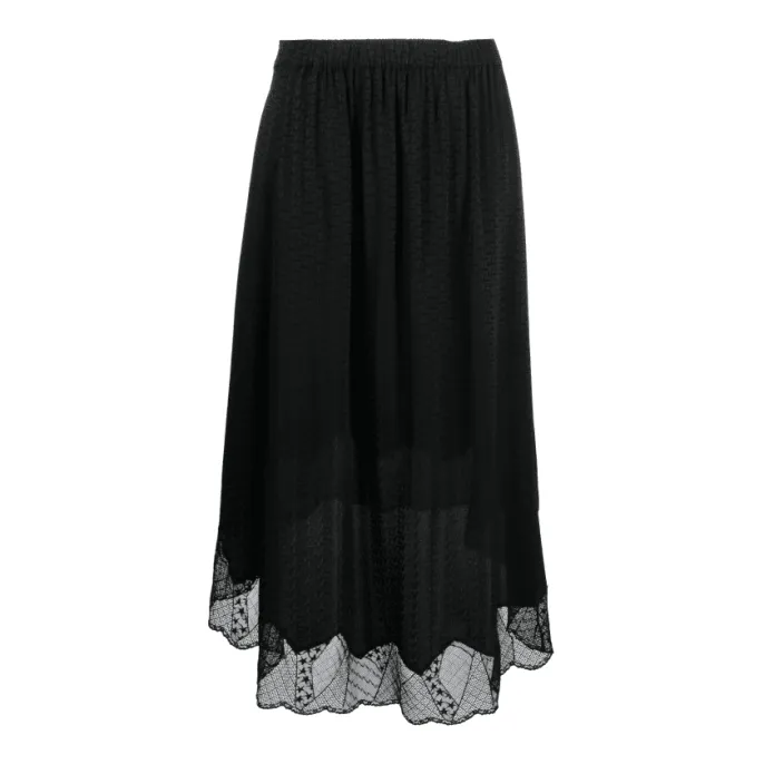 Юбка Nuvella в пайетки (черная, размер M)