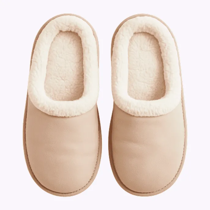 Женские тапочки меховые Nuvella (белые, размер 43)