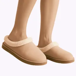 Женские тапочки меховые бежевые