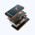 Смартфон Zyra Mobile X9b (оранжевый, ОЗУ 12 ГБ, память 512 ГБ)
