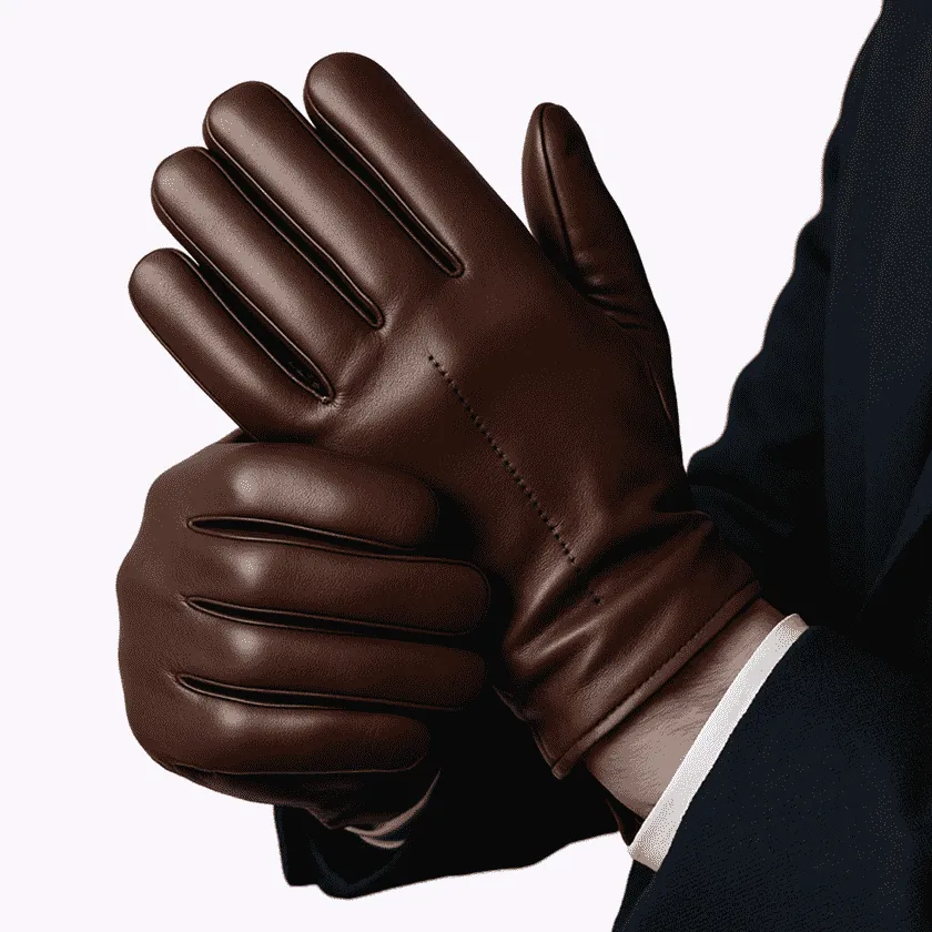 Мужские кожаные перчатки Erk & Co