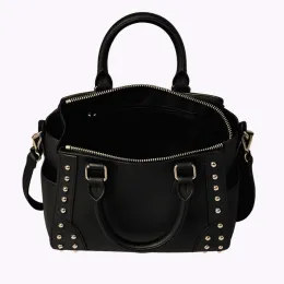 Женская сумка из натуральной кожи чёрного цвета