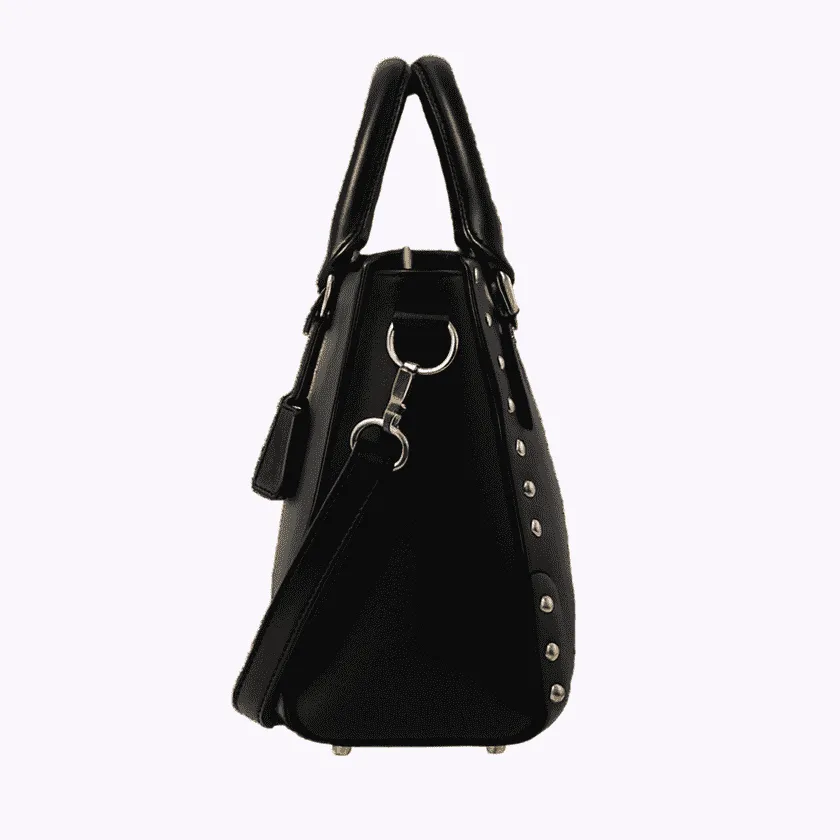 Женская сумка Nuvella из натуральной кожи чёрного цвета